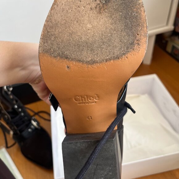 Chloe Rylee Boots - Suede and Leather - Picture 4 of 10